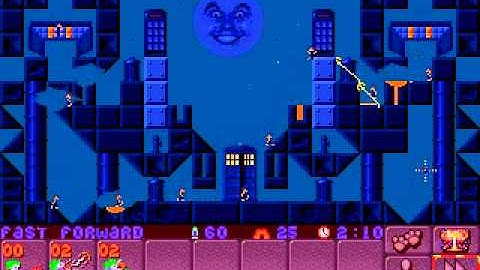 DOS Lemmings 2: The Tribes Shadow 3 Twin Bleeps