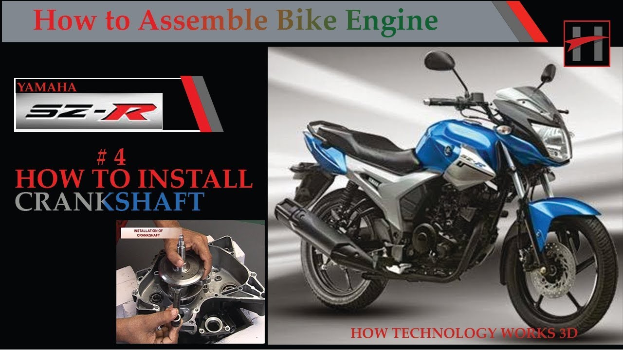 How to Install the Crankshaft of the Yamaha SZ R Engine YouTube