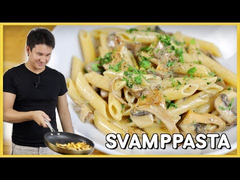 Video: Pasta Med Svamp Och Krämig Sås