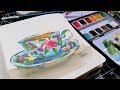 Quick & Fun Watercolor Wednesday: Loose Style Teacup!