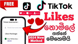 How To Get Free Tik Tok Likes | 2024 New Method In 5 Minutes |