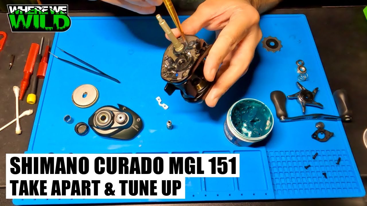 SHIMANO CURADO MGL 151 - Take Apart & Tune Up - Reel Maintenance