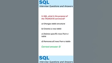 Top 10 SQL Interview Questions and Answers #SQL  #SQLQueries #SQLServer #MySQL #NoSQL #SQLSyntax