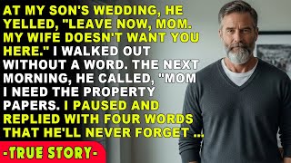 My Son Kicked Me Out of His Wedding — The Next Morning, He Demanded My Property Papers