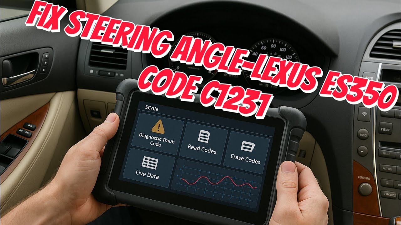 STEERING ANGLE RESET [C1231] CODE ON LEXUS ES350 - YouTube