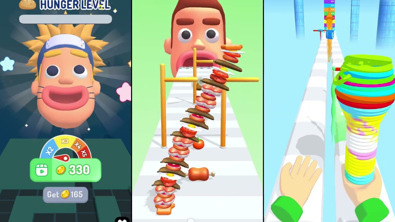 Toy Spring Vs Burger Master Vs Burger Master- Satisfying Gameplay Walkthrough - All Level Max Tiktok