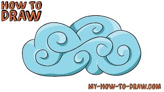 drawing clouds draw easy step cloud drawings beginners curly tutorial visit getdrawings
