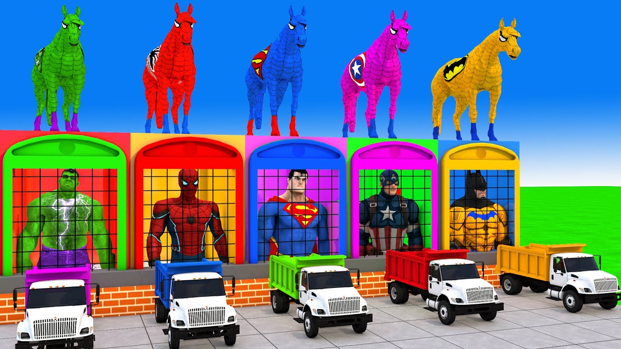 Long Slide Game With Cow Elephant Gorilla Hippopotamus Tiger 3d Animal Game Funny 3d Animals