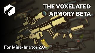 The Voxelated Armory BETA - Weapon Rig Pack for Mine-Imator[Download Link in Description]