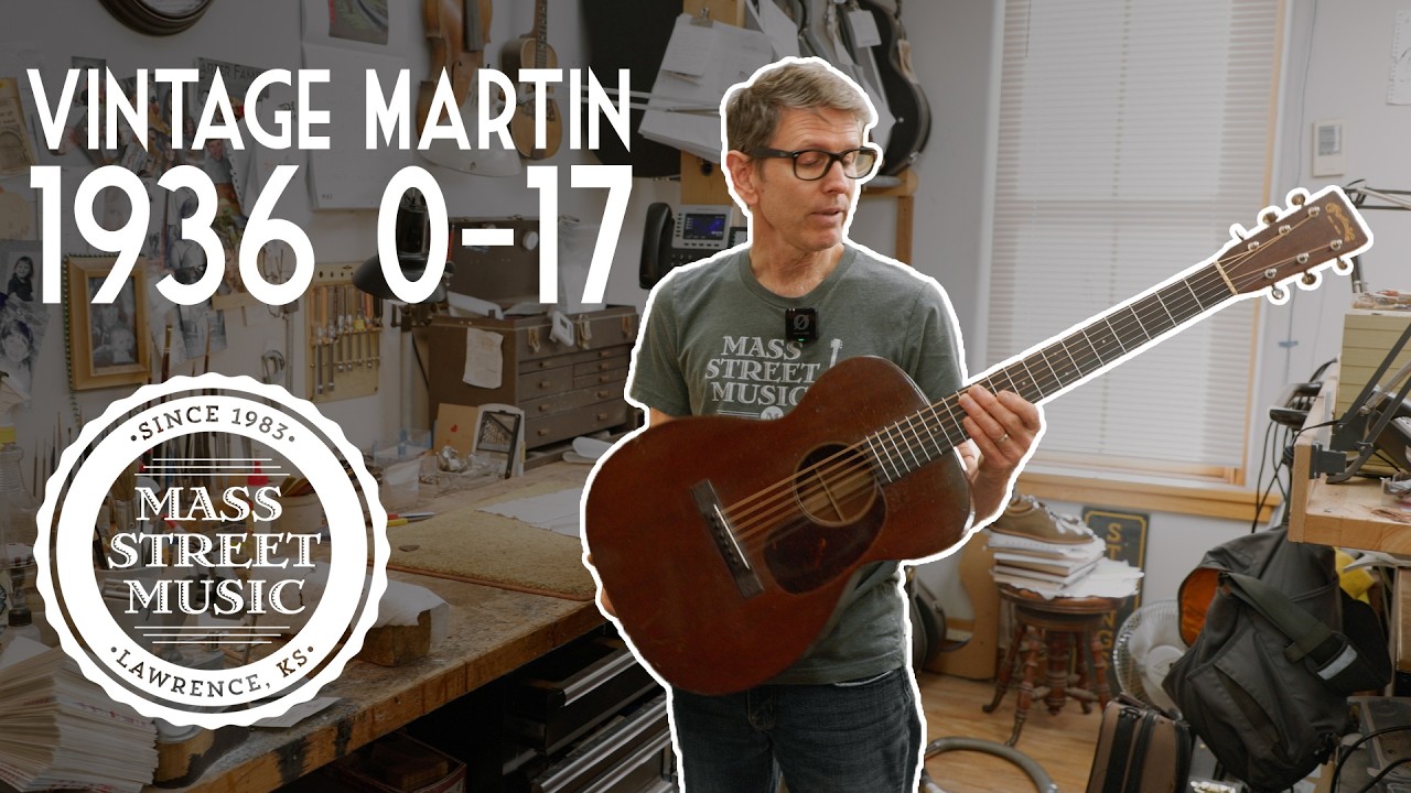 Vintage Martin 1936 0-17 - Repair Spotlight and Demo - YouTube