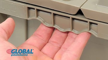 Global Premium Attached Lid Distribution Containers