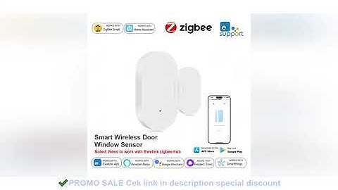 Ewelink Zigbee Door Window Sensor Open Closed Detector Security Wireless Burglar Alarm Door Sensors