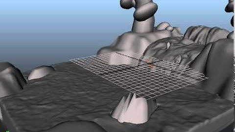 Autodesk Maya and Realflow intergrated River follow up 1