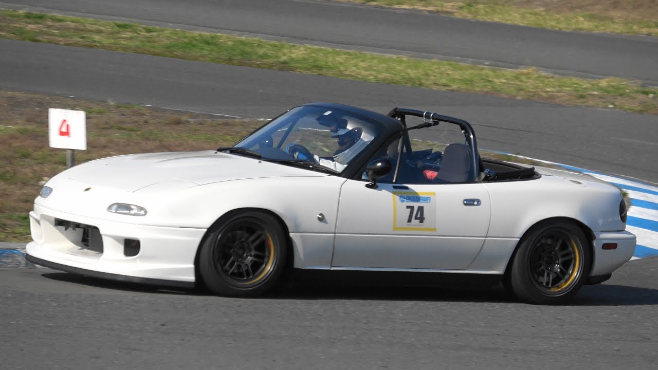 【4K】キャブ仕様ユーノス～桶川スポーツランド ジムカーナ第4戦