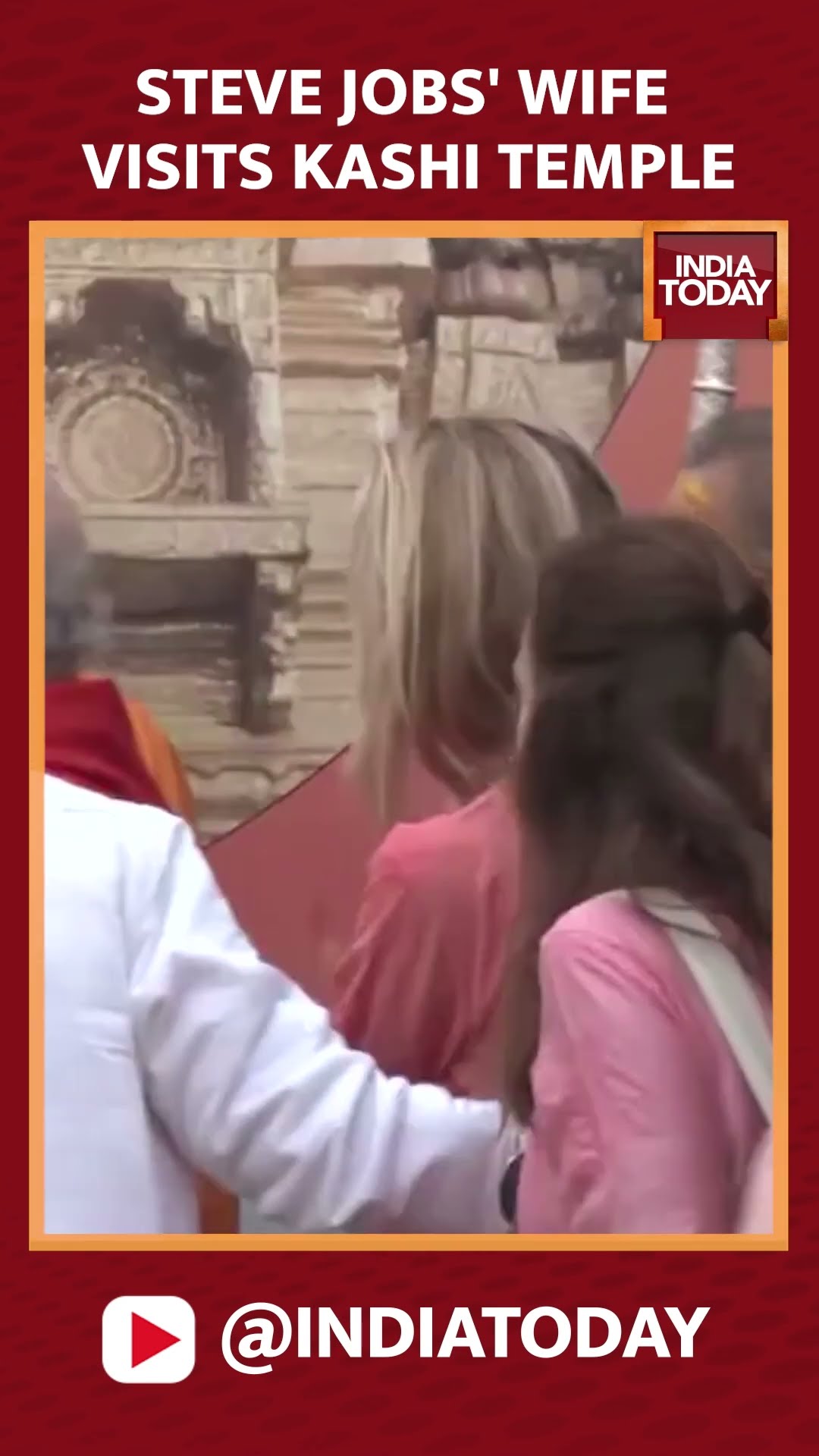 Wife Of Late Steve Jobs Laurene Powell Visits Kashi Vishwanath Temple On The Occasion Of Maha Kumbh