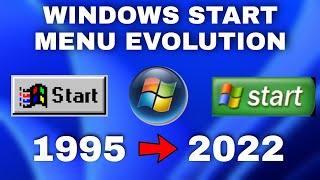 Windows Start Menu Evolution | Evolution of Windows Start Menu (1995-2022) | Factonian