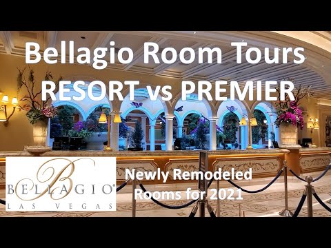 BELLAGIO Las Vegas Room Tours | Resort Room vs Premier Newly Remodeled Room | LAS VEGAS JULY 2021