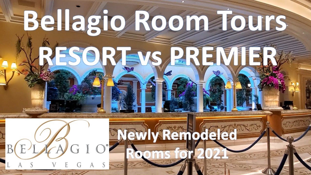 BELLAGIO Las Vegas Room Tours, Resort Room vs Premier Newly Remodeled Room