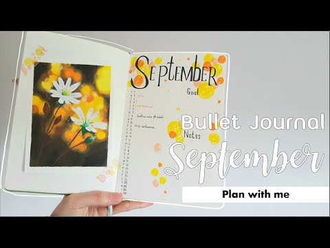 Bullet Journal แพลนเนอร์ทำเองเดือนกันยายน 2020 | Plan with me - เซ็ตweekly ด้วย Alastair method
