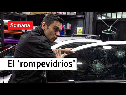 Juan Diego Alvira intentó romper el vidrio de un carro hasta con pistola traumática, ¿lo Logró?