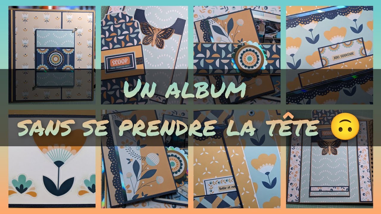 📷🐶🐱 Tuto 1/5 Album - Page 1 Face A - Facile, sans reliure, ni structure - Inspiré de sketchs 📸