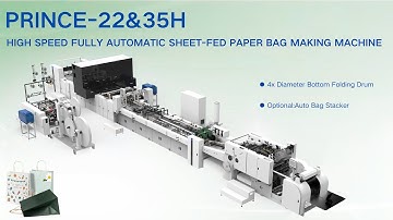 PRINCE Paper Bag Making Machine | Live Demo at Exhibition – Fast & Stable
