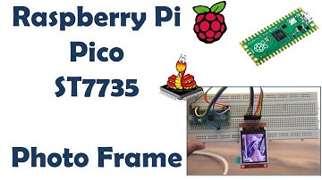Raspberry Pi Pico interface with ST7735 Micropython | Pico Photo Frame