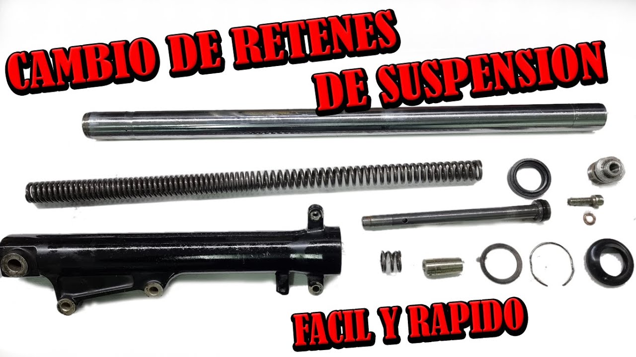 Cambio de retenes de suspensión, mantenimiento del barral, Moto Honda CG
