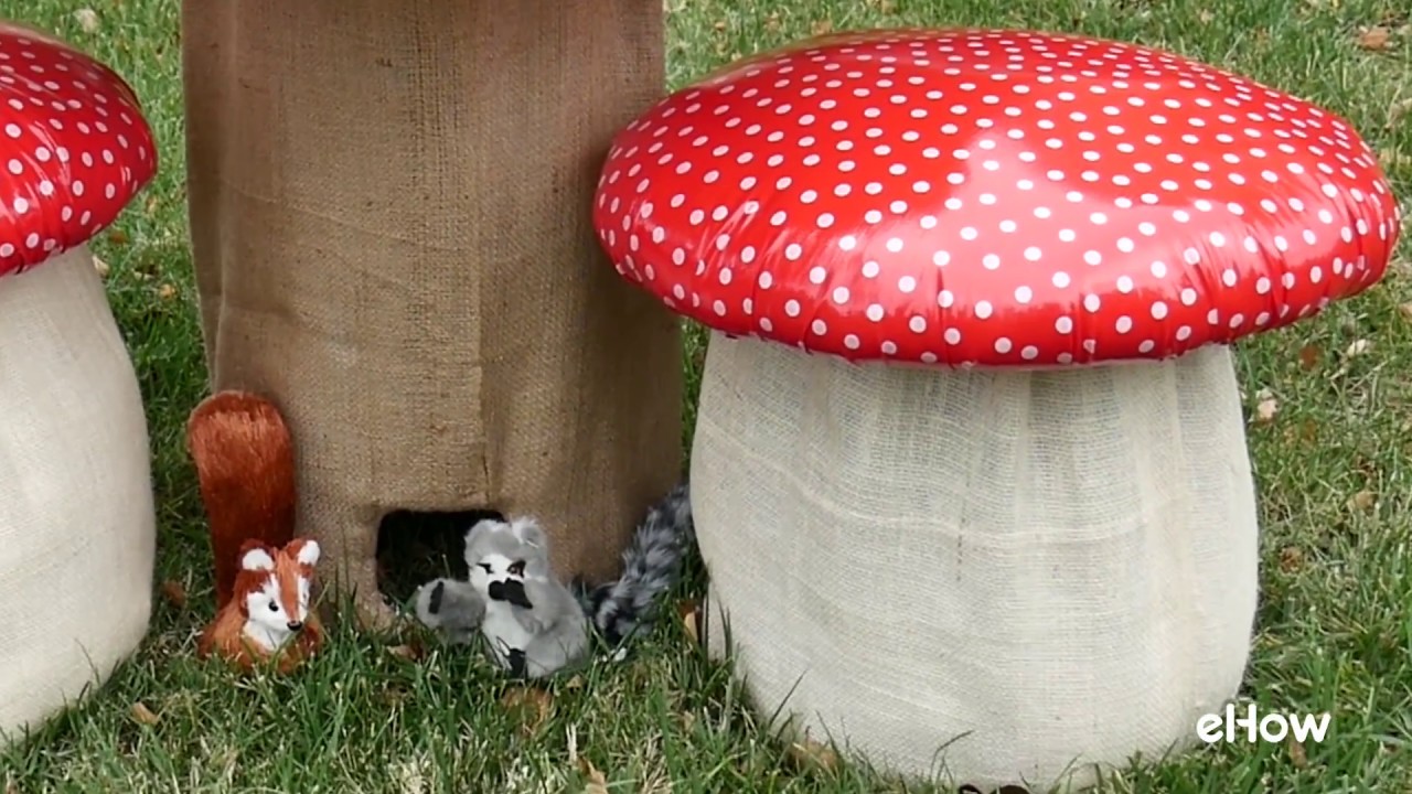 DIY Giant Mushroom! Using XPS foam and DIY Texture Paste with