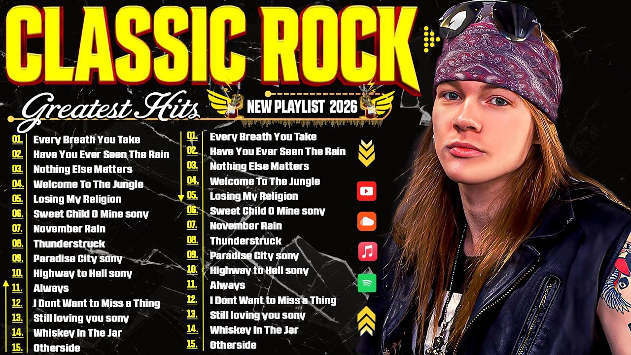 Nirvana, Guns N Roses, Bon Jovi, Metallica, Queen, ACDC 🔥 Best Classic Rock Songs 70s 80s 90s #10