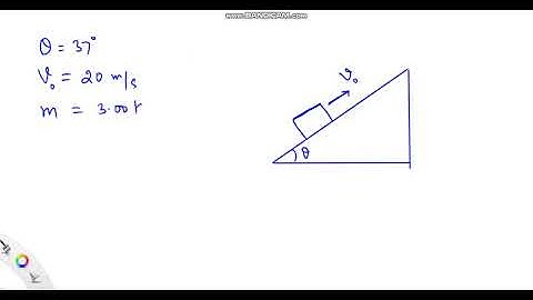 A 3.00 -kg block is sent up a ramp of angle θθequal to 37.0^∘ with an initial spe…
