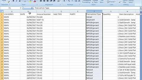 How Can Import Data From Excel To Busy  (E-Commerce File)