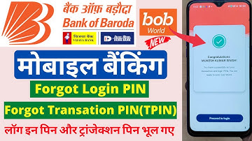 bob world forgot login pin | bob world forgot transaction pin | BOB World-Forgot Login PIN & TPIN