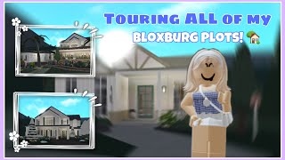 Touring ALL my Bloxburg Plots! (so manyyy!)