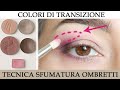 4.Sfumare gli ombretti con i colori di transizione