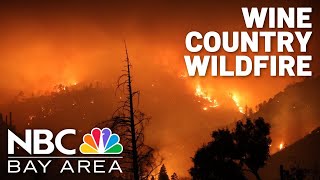 Crews making progress against the Pickett Fire in Napa County