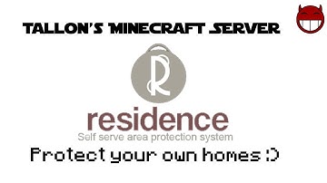 Minecraft Server  - Residence Plugin - Use it :D