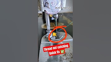 Thread not catching from bobbin compartment ? Quick fix ✅ #ussewtips #silaimachine #repair #tailor