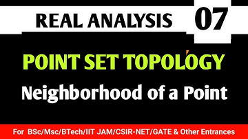 Neighborhood of point | Point set topology-7 | Real analysis| agmathematics