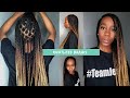 HOW TO DO KNOTLESS BRAIDS | HOW TO PART BRAIDS | Detailed | DIY