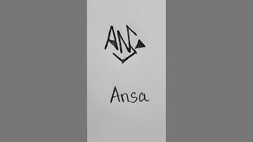 ANSA name logo design #logoart  #calligraphy #logodesignlove #logo #logodesign  #designlogos