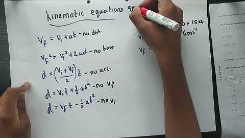 Kinematics Hack | NCEA Level 2 Mechanics (91171)