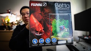 Unboxing and Initial Setup of the Fluval Betta Premium Aquarium Kit