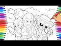 BRAWL STARS COLORING PAGES - HOW TO DRAW AND COLOR BRAWLERS FROM BRAWL STARS WITH MARKERS