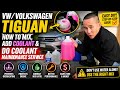 VW/Volkswagen Tiguan How to Mix, Add Coolant & Do Engine Coolant Maintenance Service