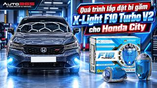 Quá trình lắp đặt bi gầm X-Light F10 Turbo V2 cho Honda City