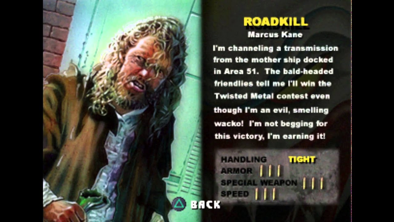 Original Twisted Metal Characters