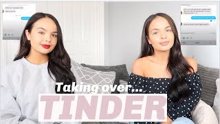 TAKING OVER MY TWIN SISTER'S TINDER (FUNNY) - AYSE AND ZELIHA