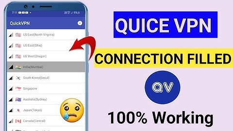 Quick Vpn Connection Failed | Quick Vpn India Server Connection Failed | Connection Failed Quick Vpn