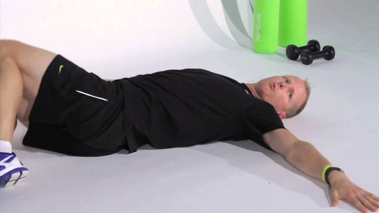 10. Low back stretch - active lumbar roll 